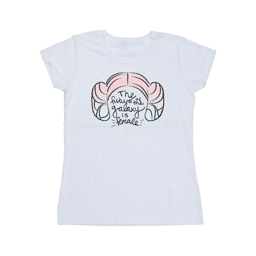 Star Wars Womens/Ladies Princess Leia Future Of The Galaxy Cotton T-Shirt