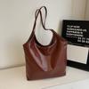 Modern Capacity Large Womens Tote Bag Cozy Pu Handbag Available In Black Brown Khaki And