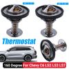 160/180 Degree Car Thermostat with Rubber Seal Engine Coolant Thermostat Metal for Chevrolet 2005-2008 C6 W/ LS2 LS3 LS7 Engines