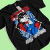 Detective Conan T-Shirt Case Closed Shirt Gin Akai Tee Vermouth Ran Black Tshirt