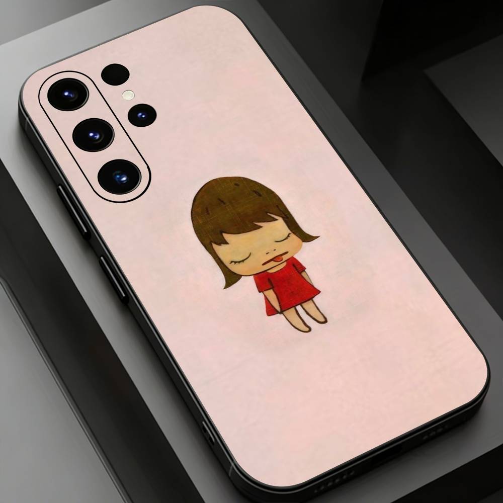 Милый чехол для телефона Y-Yoshitomo Nara для Samsung Galaxy S24,25,26,23 22,21,S20 Plus Ultra FE мягкие чехлы fundas