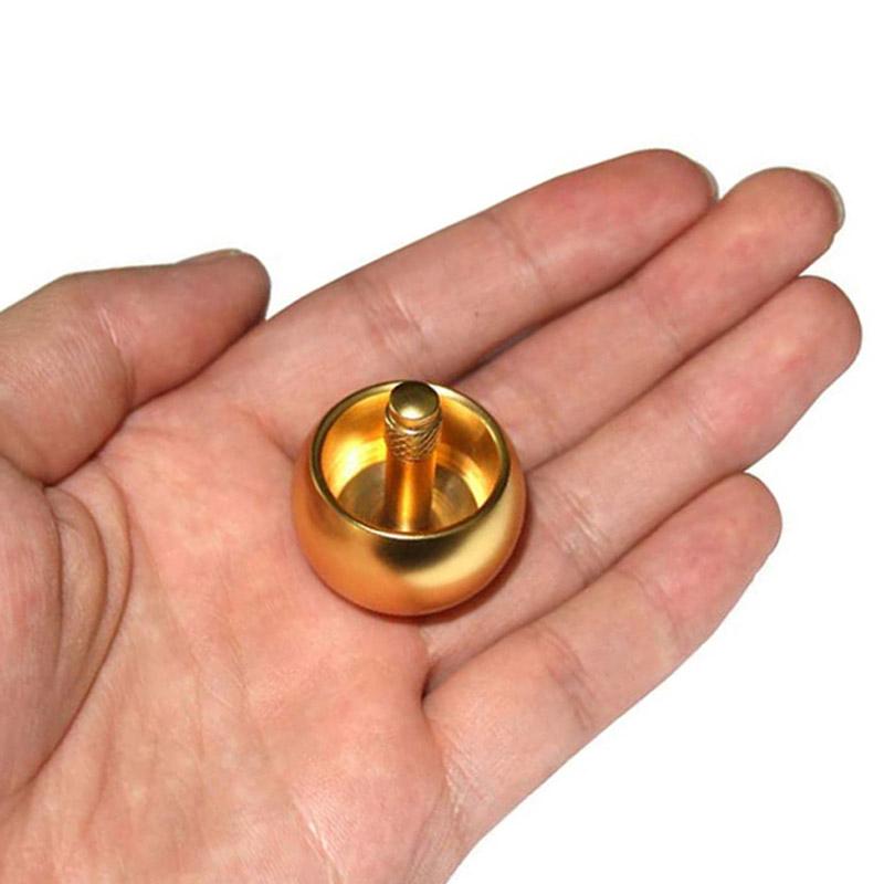 Новинка Металлический волчок-перевертыш Ручной фиджет Снятие тревоги СДВГ Стресса Антистрессовый Веселый Креативный Портативный гаджет для взрослых EDC