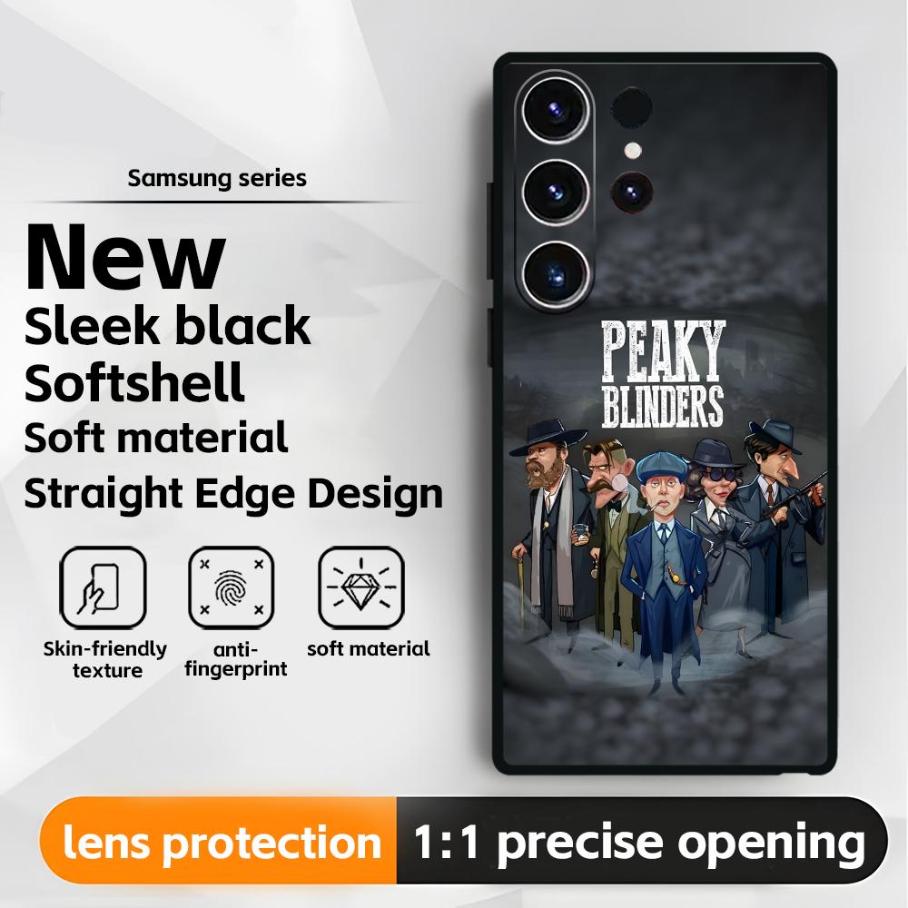 Phone Case For Samsung Galaxy S25 S24 S23 S22 S21 S20 Plus Ultra Note20 Thomas Shelby Peaky Blinders Soft Black