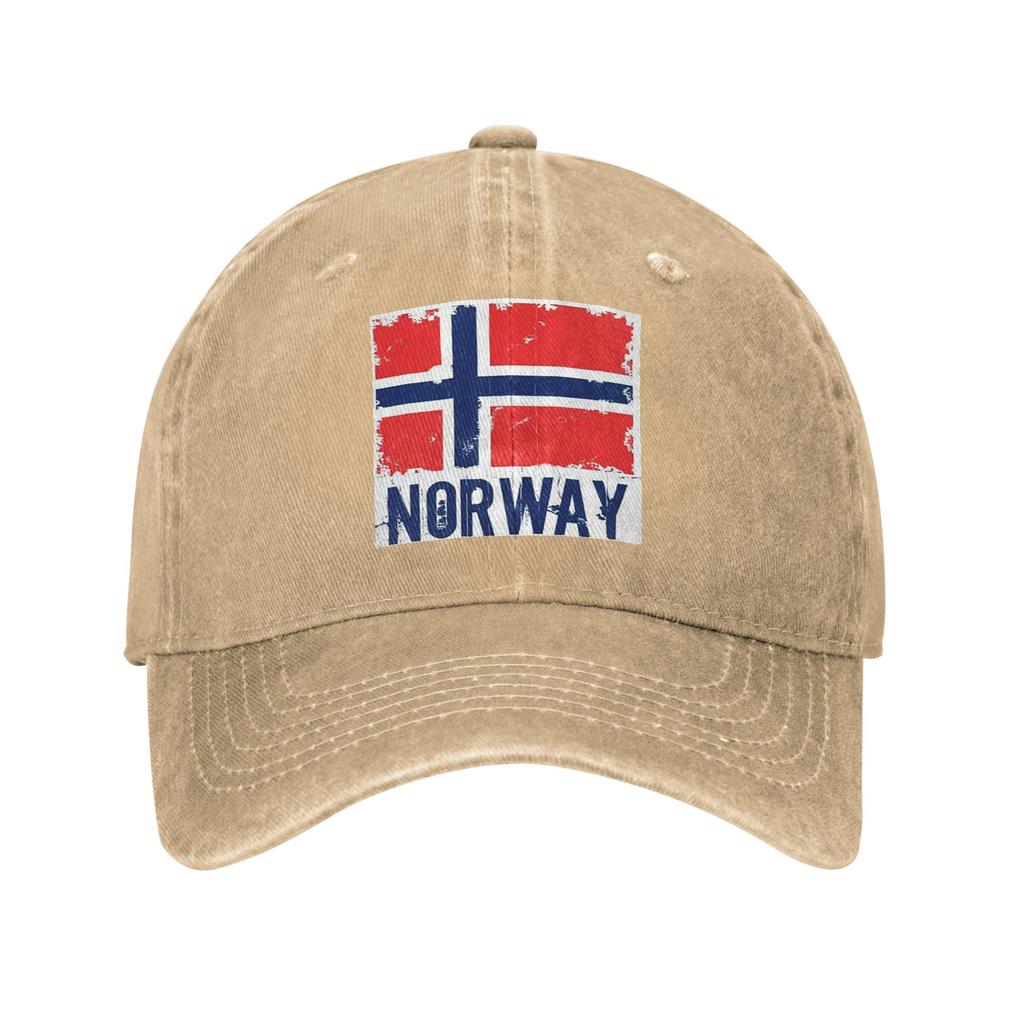 Norway Flag Baseball Caps Denim Hats Adjustable Casquette Hip Hop Baseball Cowboy Hat for Unisex Women
