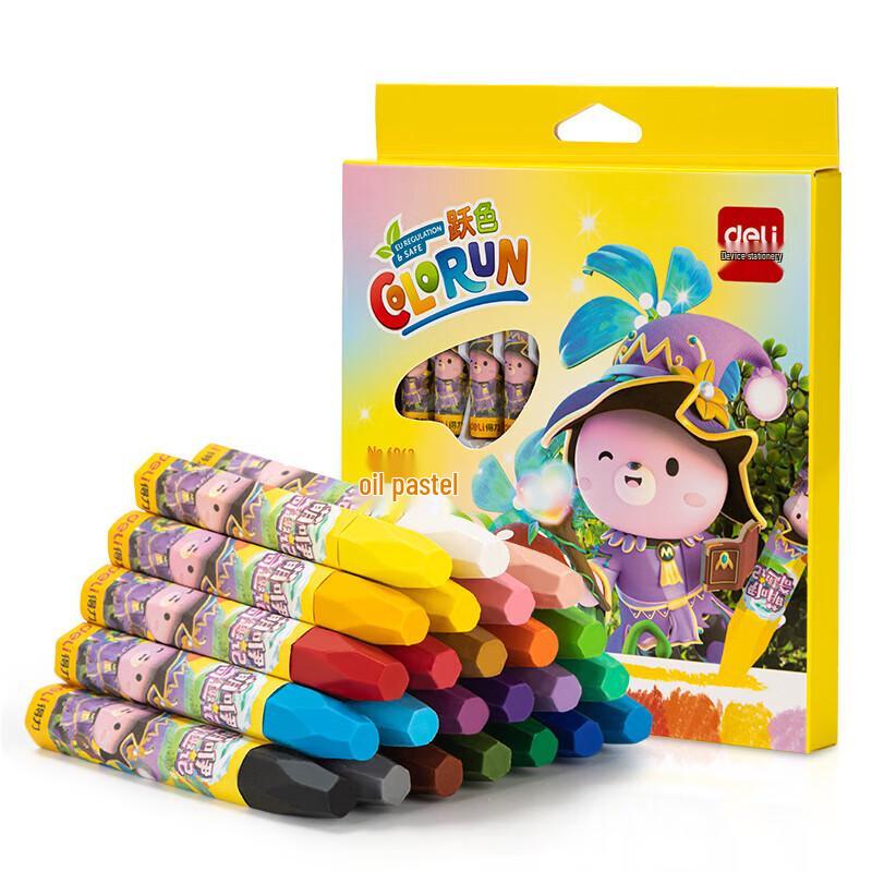 Deli 24-Color Smooth Oil Pastels Set