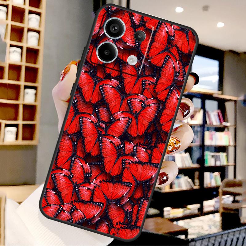 Butterfly For Xiaomi Redmi Note 14 Pro 12 11 9 10 13 15 Pro Plus Case For Redmi 15 10C 12C 13C 14C 15C