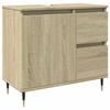 VidaXL Bathroom Vanity Cabinet Sonoma Oak Engineered Wood, Under Sink Cabinet,,, Bathroom Furniture 849676