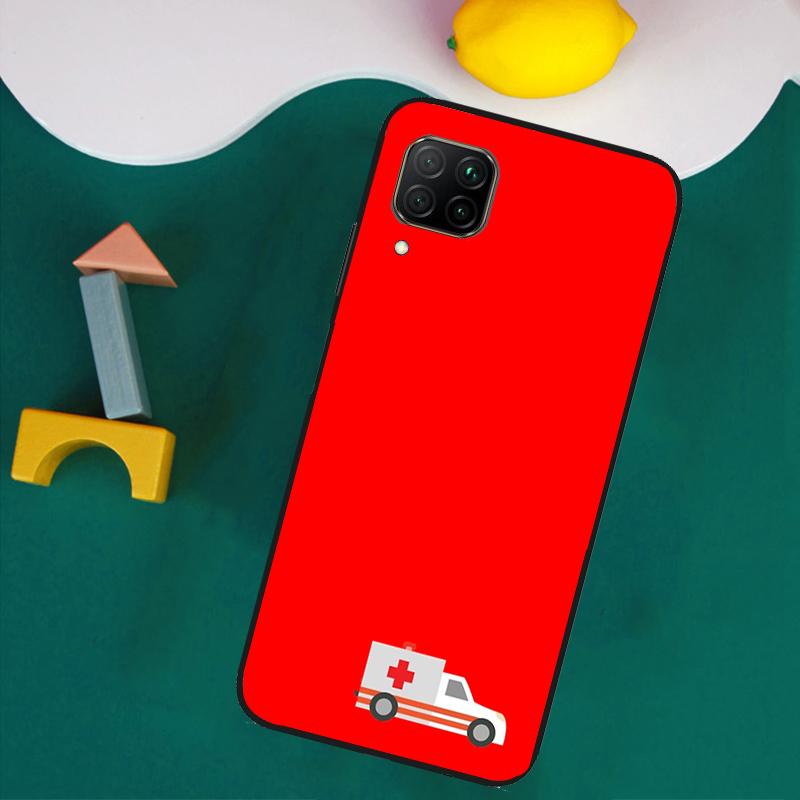 EMT EMS Ambulance For Huawei Nova Y73 Y72 Y70 Y90 Y60 Y61 Y91 12s 12i 11i 8i 9 10 SE P40 Lite P30 P60 Pro Case