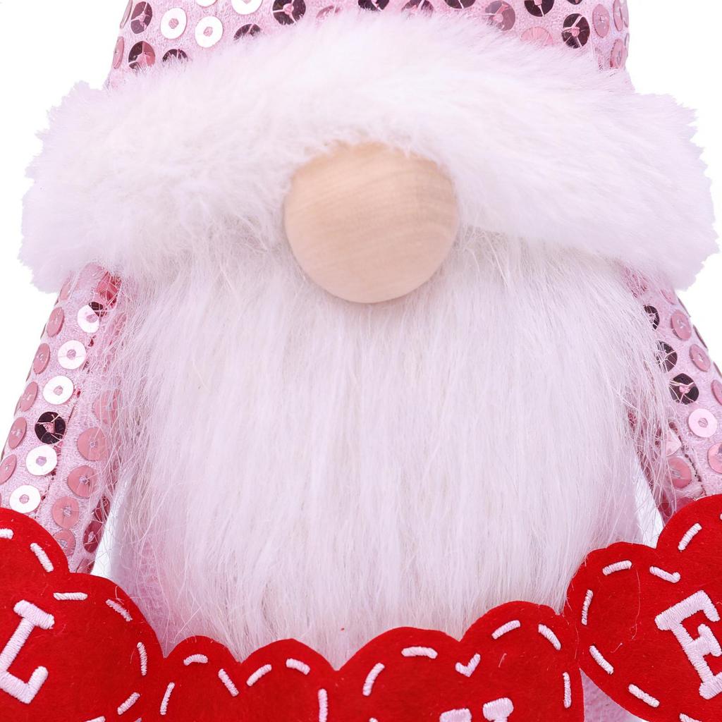 Valentine's Day Decorations Gnome Faceless Doll Ornaments Plush Knitted Love Faceless Dolls Holiday Party Surprise Gift Decor