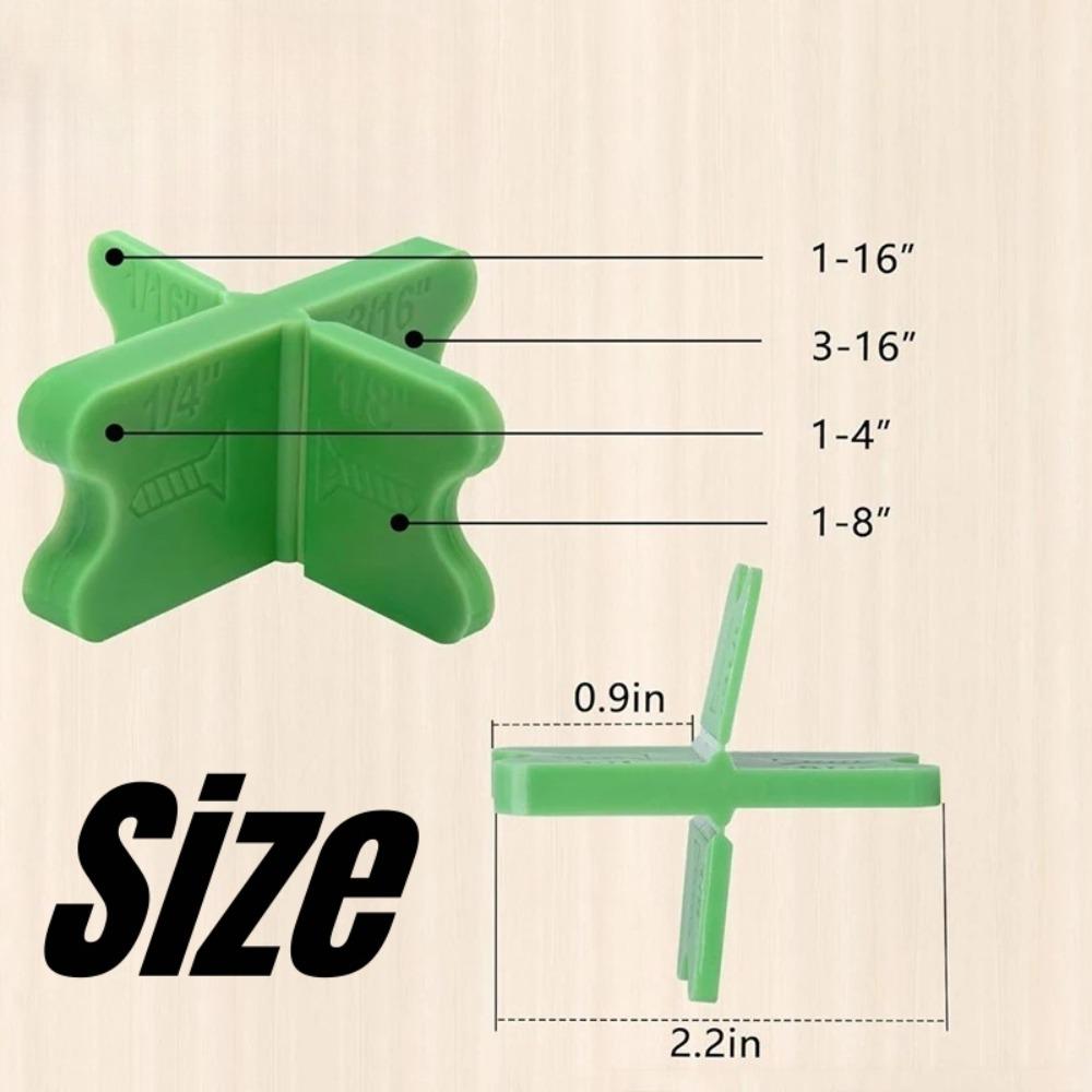 1-8PCS Deck Spacer Tool Set 4 Size Gap Green Deck Spacers Reusable Wood Composite Decking Installation Alignment Leveling Gasket