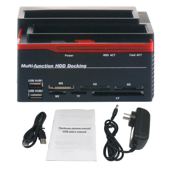 External Hard Drive Docking Station 480Mbps Data Transfer Rate Universal HDD SSD SATA Docking Station Hard Drive Duplicator