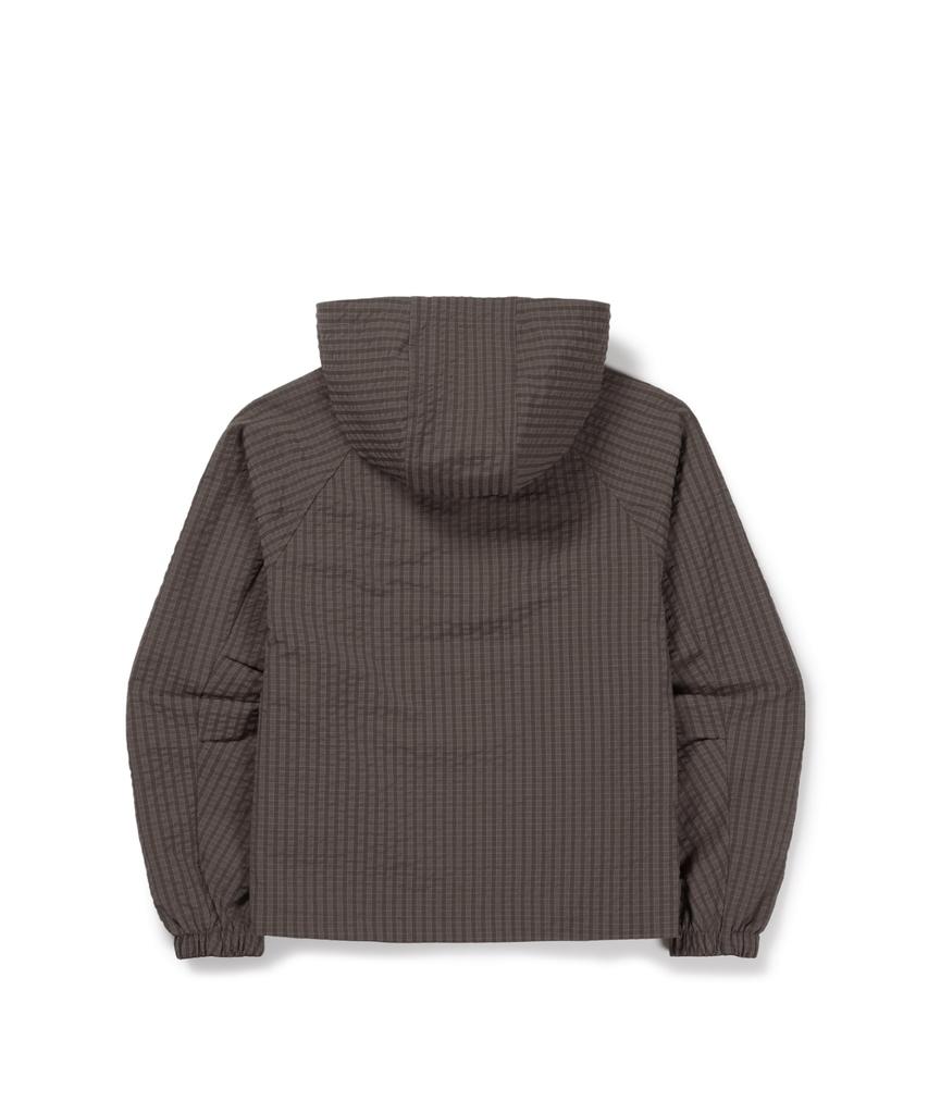 SNOWPEAK APPAREL Check Seersucker Women'S Jacket (S26Fwfjk09) Chocolate Khaki