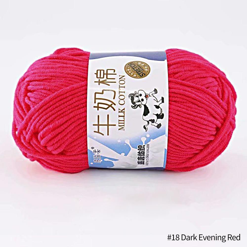 FEIJIEAST 50 г/рулон молочно-хлопковой пряжи, 5-слойная нить для ручного вязания, мягкие теплые хлопковые нитки «сделай сам», детская шерсть для ручного вязания крючком, пряжа