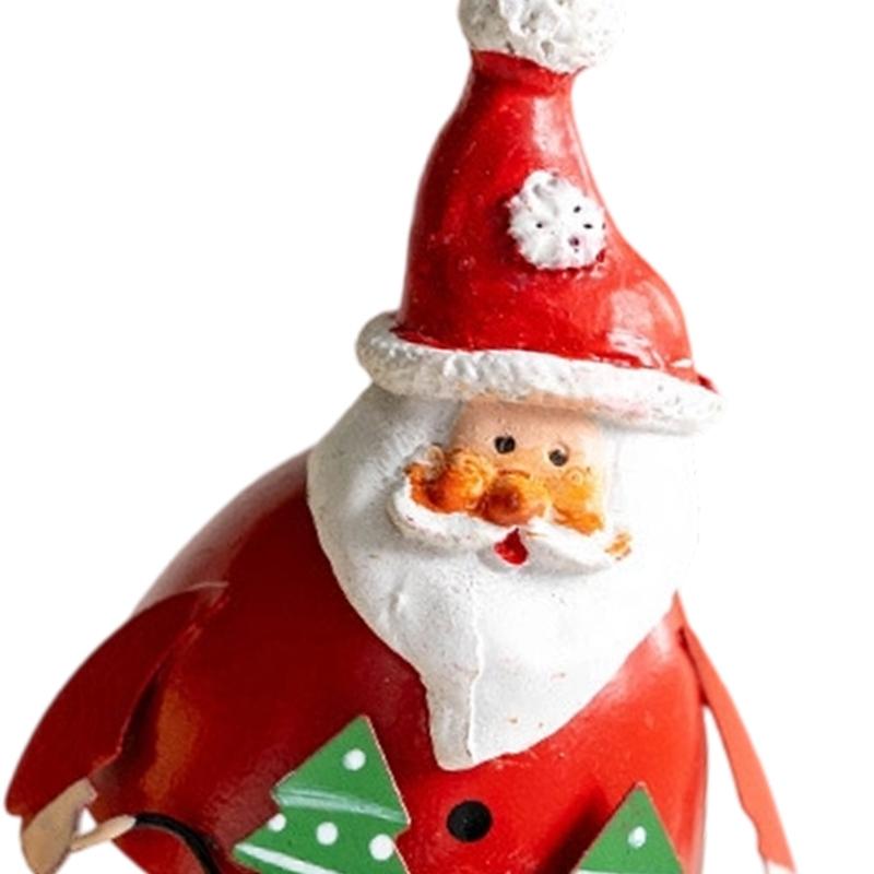 Рождественские декоративные подвески Фигурки Санты и оленей с детальным дизайном для украшения елки, окна, полки