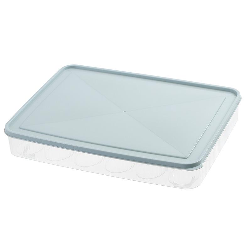 1/2 PCS Portable Deviled Egg Containers with Lid Eggs Clear Plastic Stackable Clear Storage Egg Tray for Refrigerator Organizer