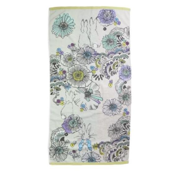 Marushin Peter Rabbit Bath 60 x 120 Flower 7605000800 Towel, Approx. cm, Modern,
