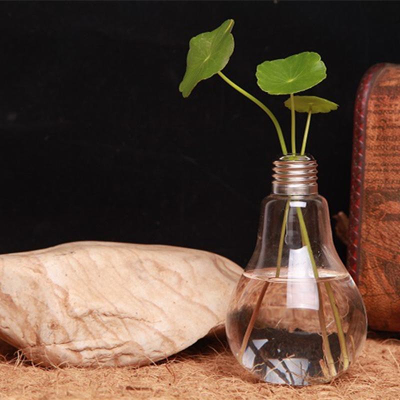 Домашний декор, свадебное украшение, прозрачная стеклянная ваза в форме лампочки, модная гидропонная ваза для цветов, подарок, украшение для домашнего стола