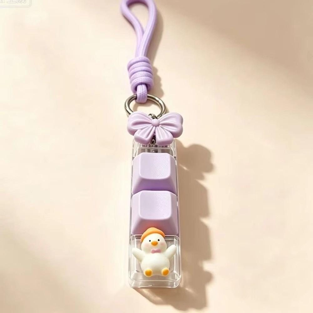 4 Grids Design Keyboard Clicker Keychain Keyboard Clicker Keyring Desktop Decoration