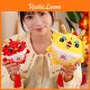 Good Luck Dragon Plush Toy Mascot Doll Red Fortune Dragon Pendant Gift Doll