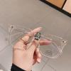 Transparent Computer Glasses Frame Women Men Anti Blue Light Square Blackout Glasses