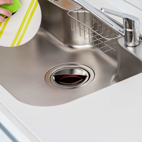 Belca Made In Japan Stainless Steel Drain Cover for Sink, Semicircular Type, for 14.5cm Diameter Sinks (14.3cm Diameter X 2.8cm Height), SP-207T