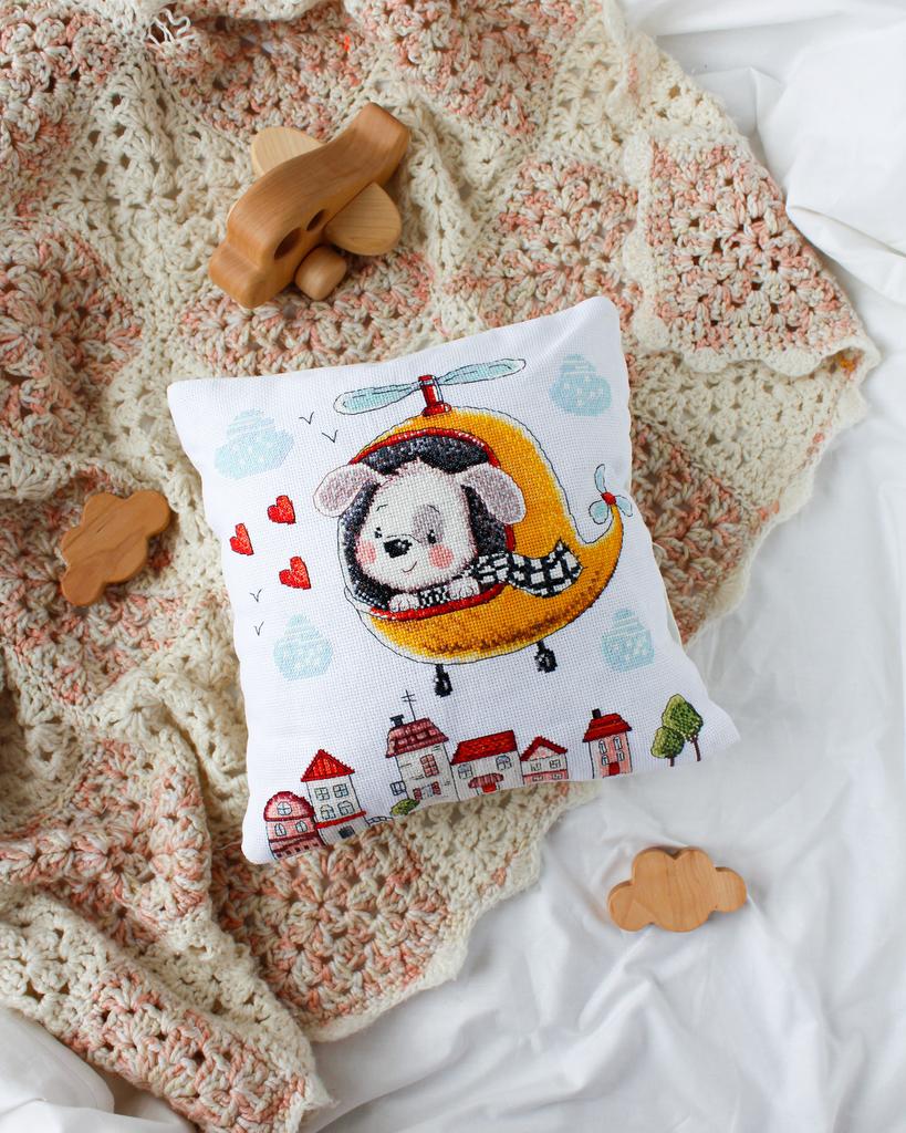 Набор-подушка для вышивки крестиком Абрис Арт Животные