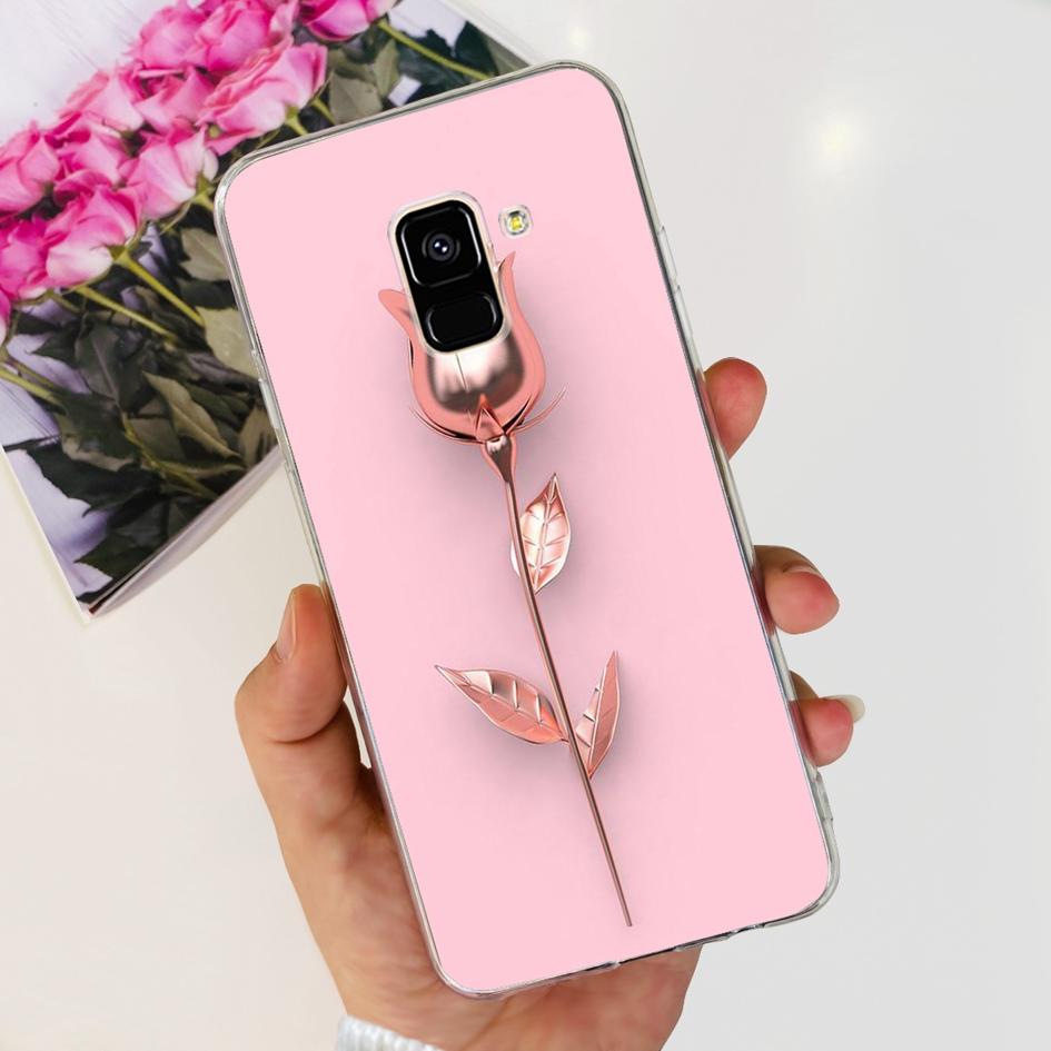 Чехол для Samsung Galaxy A8 2018 / A8 Plus 2018 A530F A730F Силиконовый чехол Популярный цветок одуванчика Мягкий TPU Чехол-защита для телефона