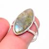 Labradorite Gemstone 925 Sterling Silver Jewelry Ring Size 8
