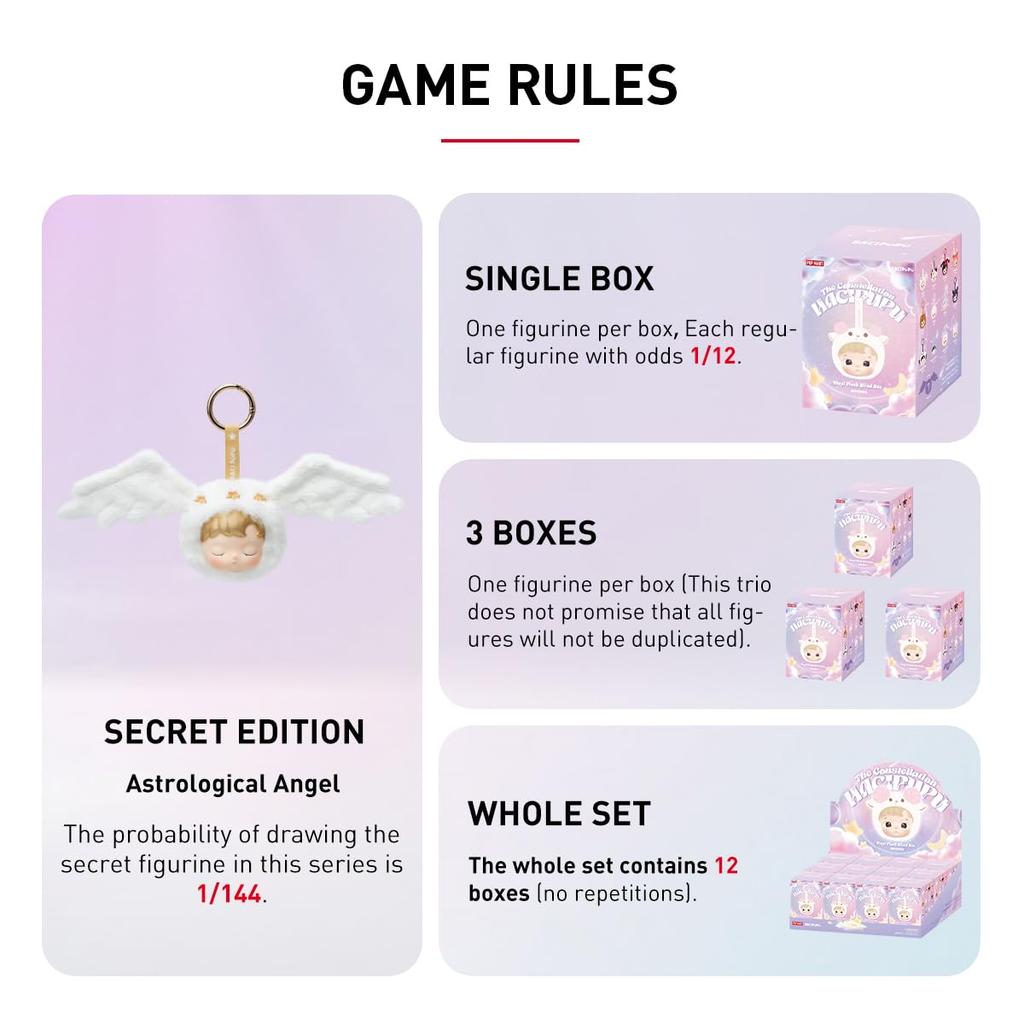 POP MART HACIPUPU The Constellation Series Plush Toys Pop Mart Gachapon Blind Box Figure Plastic Model Premium Toy PVC Soft Vinyl Original Character