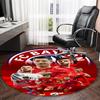1pc B-Bayern Munich  Carpet, Round Rug, Comfortable, Suitable for Entryways, Living Rooms, Office, And Bedrooms, Christmas Decoration