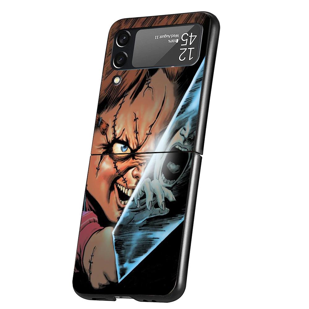 Чехол для телефона Chucky Child's Play для Samsung Galaxy Z Flip 7 6 5 4 3 5G Flip7 Flip6 Flip5 Flip4 Flip3 Черный Fundas Shell Gal