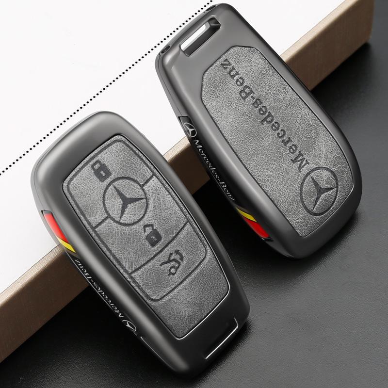 Чехол для ключа Mercedes для E300L C260L A200L C200L GLC GLA GLE350 GLB220 - Стильный автомобильный аксессуар для мужчин и женщин.