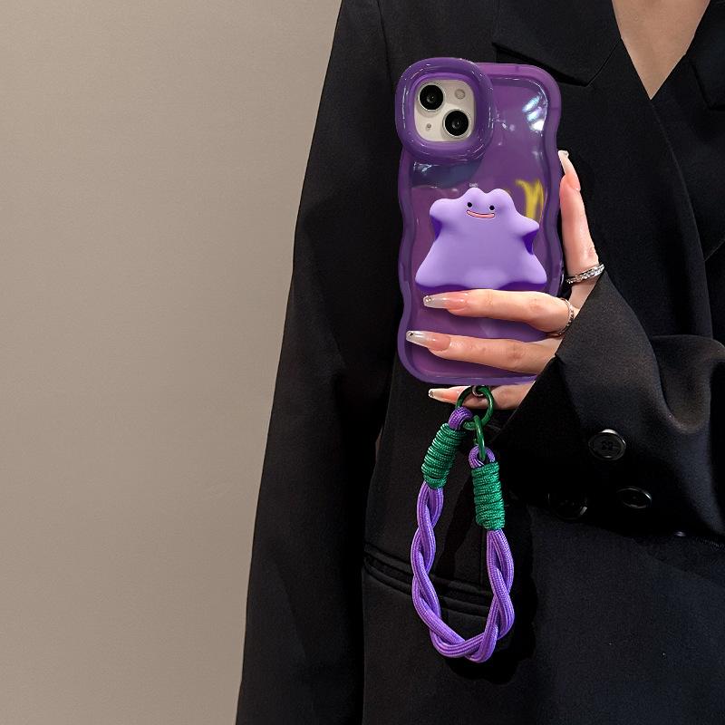 Monster Dolls Подходит для iPhone 16 iPhone 15 Двойной кронштейн 14 Косой ремешок 13 Силикон 12 Простой