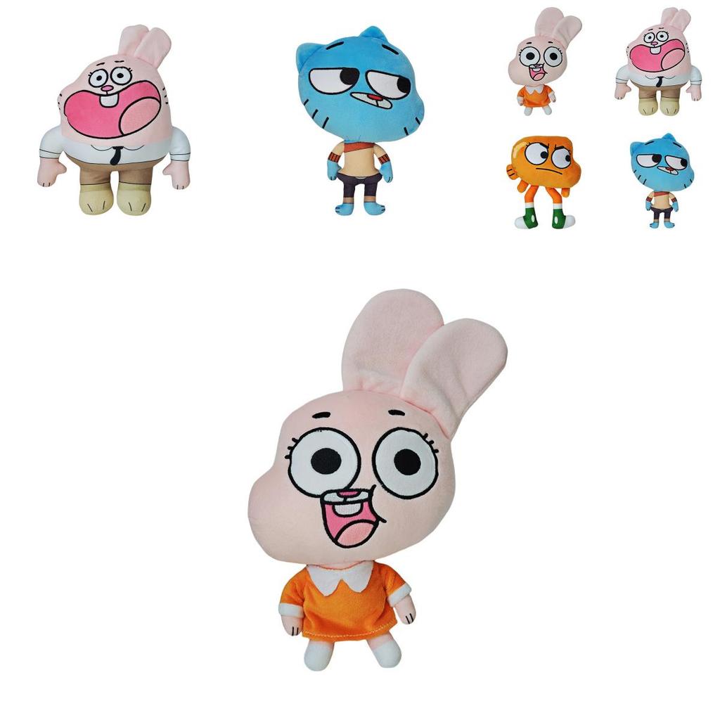 The Amazing World Of Gumball Cartoon Character Plush Doll With Short Pile Fabric For Gift And Display
