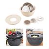 4 In 1 Colander with Bowl Set Food Strainers Removable Rust Proof Easy To Clean Veggie Wash Salad