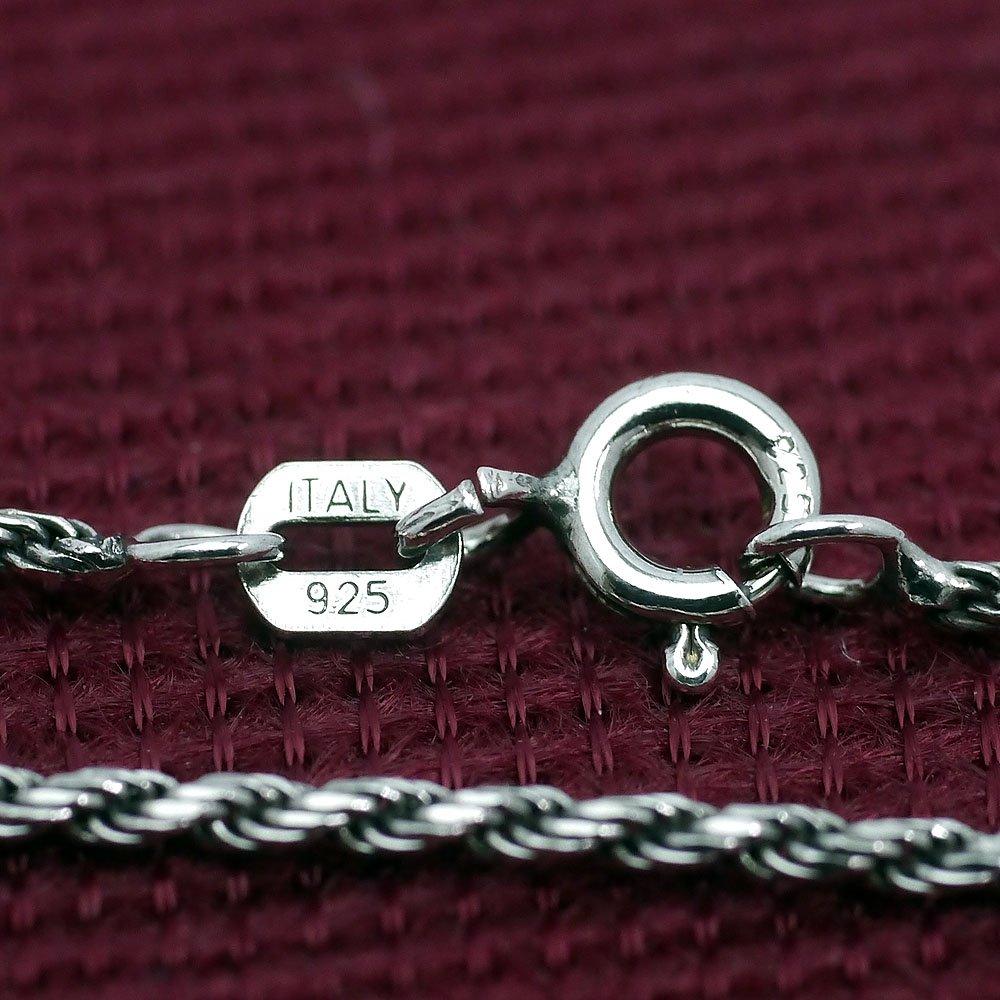 Сделано в Италии Серебро 925 Проба Цепочка Шнурок для Мужчин SA 1мм 50см [Серебристый Один] [Серебристый, Ультратонкий, Длинный]