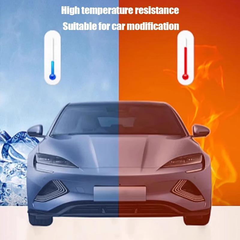 1 рулон прочной огнестойкой водонепроницаемой автомобильной ленты, устойчивой к высоким температурам, подходит для автомобилей, мотоциклов, грузовиков, лодок, автодомов и квадроциклов.