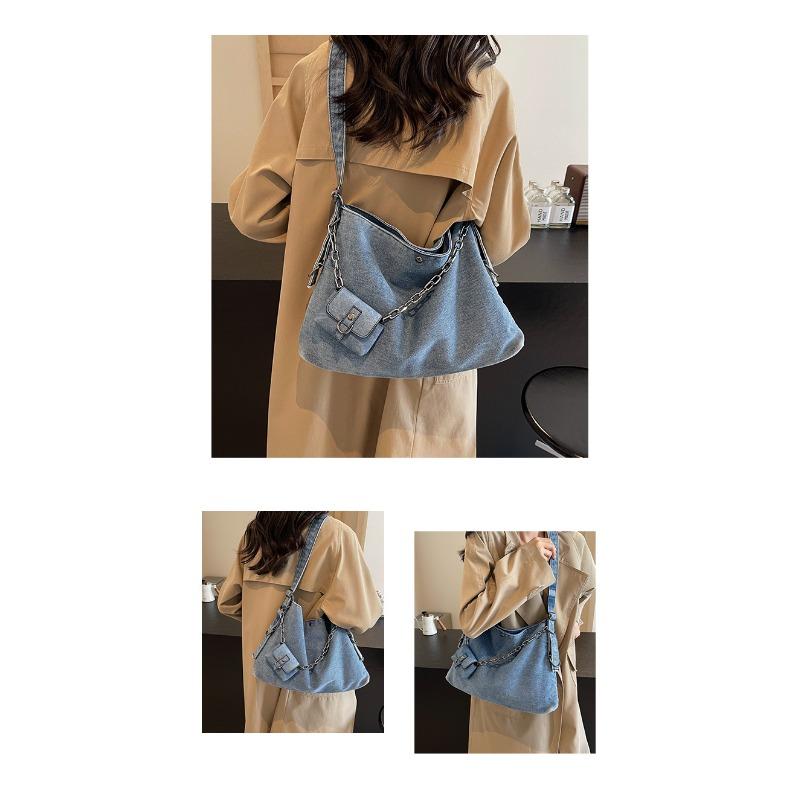 Armpit Bag Women Casual Large Capacity Denim Tote 2025 New Hundred Commuter Crossbody Bag