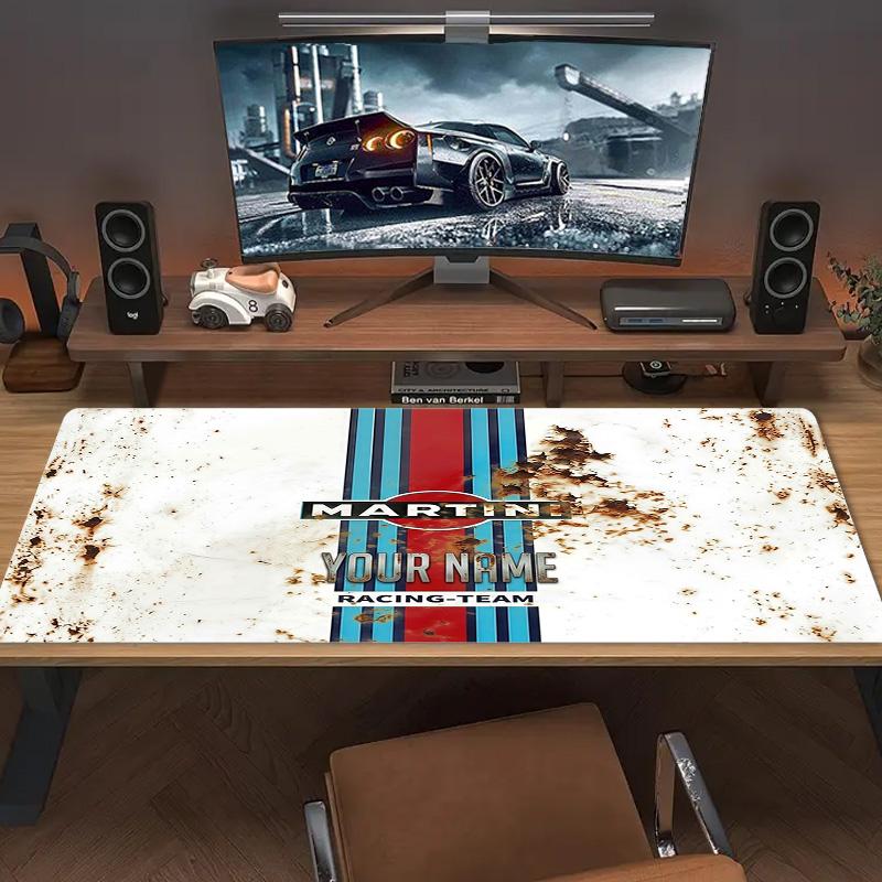 Martini Custom Name Large Size Mouse Pad Large Gaming Table Cushion Nonslip Laptop Tablet Big Mousepad Xxl Mat Mini Pc Playmat With Lock Edge Custom N