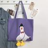 Холщовая сумка в виде утки, женская сумка на одно плечо, корейская милая ручная сумка для студентов большой вместимости, литературная сумка