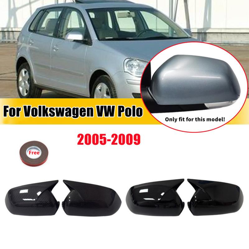 Для Volkswagen VW Polo 2005 2006 2007 2008 2009 Автомобильное Зеркало Заднего Вида Боковое Зеркало Крышка Колпачок Накладка Корпус Внешний Накладка ABS