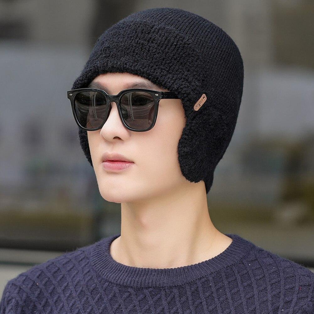 Новая зимняя вязаная шапка унисекс с защитой ушей, модная мягкая шапка-бини для мужчин и женщин, спортивная шапка-ушанка для спорта на открытом воздухе, классическая согревающая шапка
