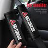 1/2PC Car Seat Belt Cover Shoulder Strap Covers Protector Pad For Mitsubishi Asx Lancer 9 Outlander Pajero L200 Auto Accessories