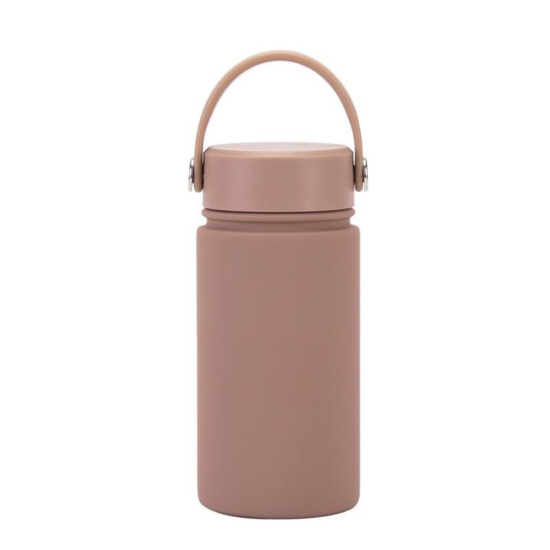350ml Stainless Steel Vacuum Insulated Sports Water Bottle With Carry Loop 316 Inner Liner Leakproof Flip Cap