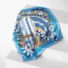 70cm*70cm Fashion  Design Print Silk Square Scarf Women Floral Foulard Horse Hairband Neckerchief Hijab Headband Bandana
