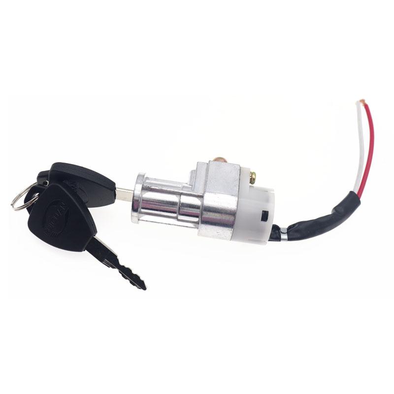 Универсальный мотоциклетный замок для высокой производительности Зарядное устройство для аккумулятора Мини-замок с 2 ключами для мотоцикла Электровелосипеда Скутера Электровелосипеда Электрический замок