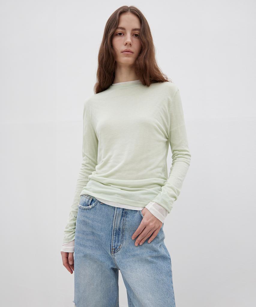 Футболка с длинным рукавом Leuba Layered - Ирландская мята