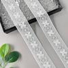 5.5Cm White Handmade Bead Embroidery Barcode Clothing Cuffs Neckline Window Decoration Accessories Lace Accessories