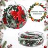 2/4 Pcs Christmas Wreath Storage Bag Round Transparent PVC Waterproof Dustproof Garland Storage Bag Garland Container Organizer