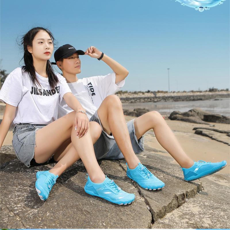 Обувь для воды Быстросохнущая босиком Пляжная дышащая удобная легкая нескользящая обувь для воды Спортивная обувь для плавания и серфинга в бассейне Пеший туризм Дайвинг Прогулки для мужчин и женщин